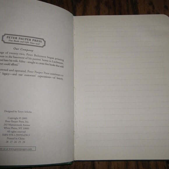 Small Diary Journal w/ Faux Leather Celtic Design Cover - Picture 3 of 3